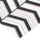 Nappe Chevron Noir Blanc et Bleu (Angle)