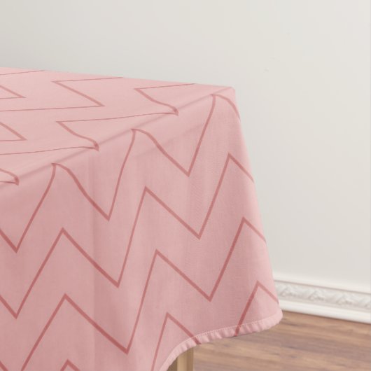 Nappe Chevron rose de corail (In Situ)