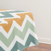 Nappe Chevron Zigzag Turquoise Mint verte orange (In Situ)