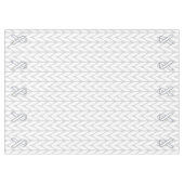 Nappe Chevrons blancs Knit Ribbon Sensibilisation Imprim (Devant (Horizontal))