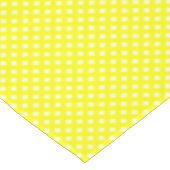 Nappe CHEX 8 COTON JAUNE TABLECLOTH 60x104po (Angle)