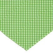 Nappe CHEX TABLECLOTH 2 COTONS VERTS 52 x 70 pouces (Angle)