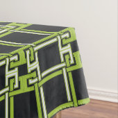 Nappe Chic Citron Néon Vert Noir Motif (In Situ)