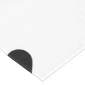 Nappe Chic Coeur Noir et Blanc Romantique Table Paramètr (Angle)