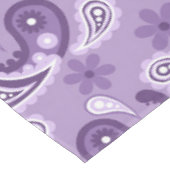 Nappe Chic démodé motif paisley violet et blanc (Angle)