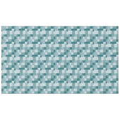 Nappe Chic ethnique Faux Patchwork Motif, Turquoise et b (Devant (Horizontal))