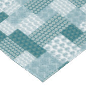 Nappe Chic ethnique Faux Patchwork Motif, Turquoise et b (Angle)