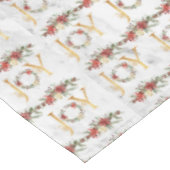 Nappe Chic Festive Joy Rouge Poinsettia Wreath Noël (Angle)