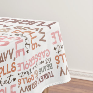 Nappe Chic Fun Thanksgiving Turquie haricots Casserole