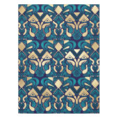 Nappe Chic Hipster Gold Emerald Blue Tribal Artsy Damask (Devant)