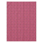 Nappe Chic motifs tribaux kat rouge et violet (Devant)