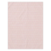 Nappe Chic pastel rose pâle ikat motif de diamants triba (Devant)