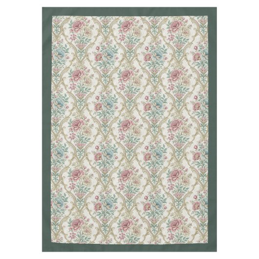 Nappe Chic Regal Damask Graceful Botanical Designs (Devant)