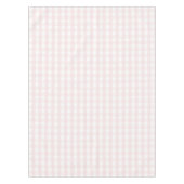 Nappe Chic Rétro Motif Gingham Rose Pâle Printemps (Devant)
