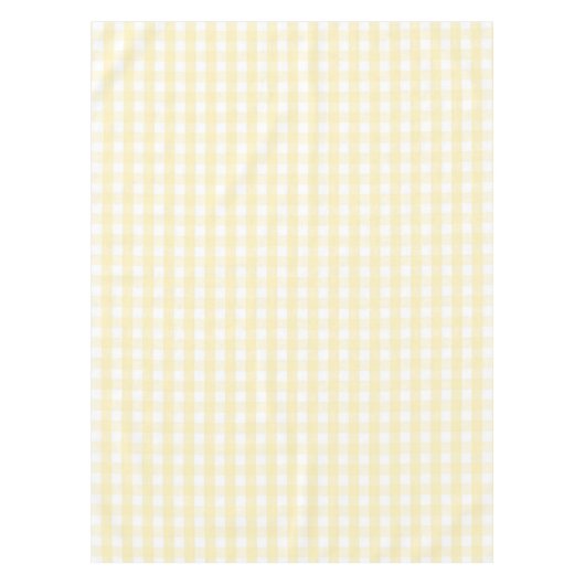 Nappe Chic Rétro Motif Vichy Jaune Clair Printemps (Devant)