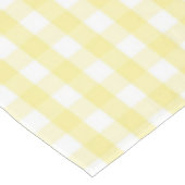 Nappe Chic Rétro Motif Vichy Jaune Solaire Printemps  (Angle)