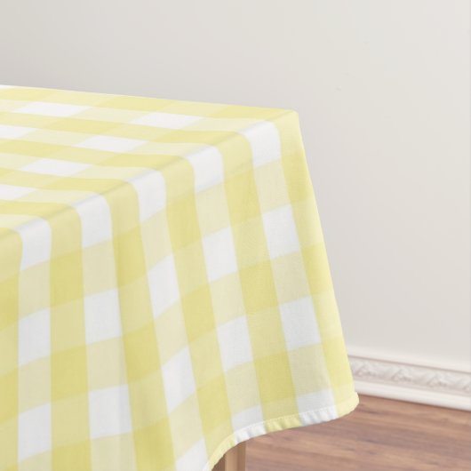 Nappe Chic Retro Sunny Yellow Gingham Pattern Spring  (In Situ)