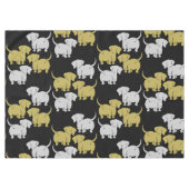 Nappe Chien allemand Dachshund Motifs (Devant (Horizontal))