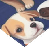 Nappe Chien Chien Chien bleu de la marine Design Motif (Angle)