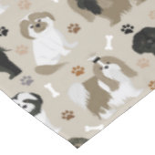 Nappe Chien Chien Chien Chien Chien Chien Paws et Os (Angle)