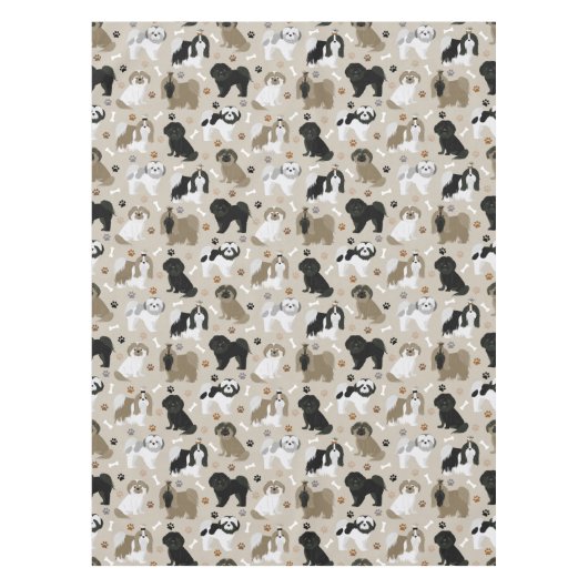 Nappe Chien Chien Chien Chien Chien Chien Paws et Os (Devant)