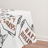 Nappe Chien de Noël : Joyeuses fêtes (In Situ)