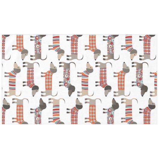 Nappe Chien de saucisse Dachshund (Devant (Horizontal))