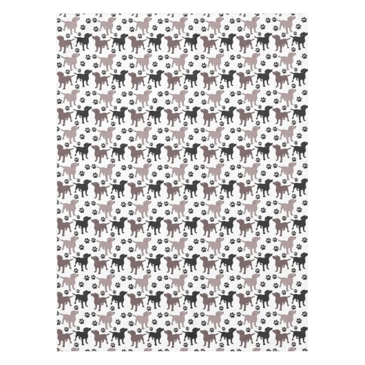 Nappe Chien et empreintes de pattes mignons (Devant)