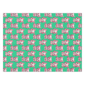 Nappe Chien rose Motif design - Vert (Devant (Horizontal))