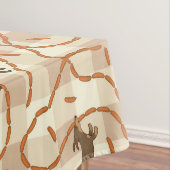 Nappe chiens chanceux avec l'arrière - plan de saucisses (In Situ)