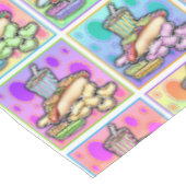 NAPPE CHIENS CHAUDS POP ART (Angle)