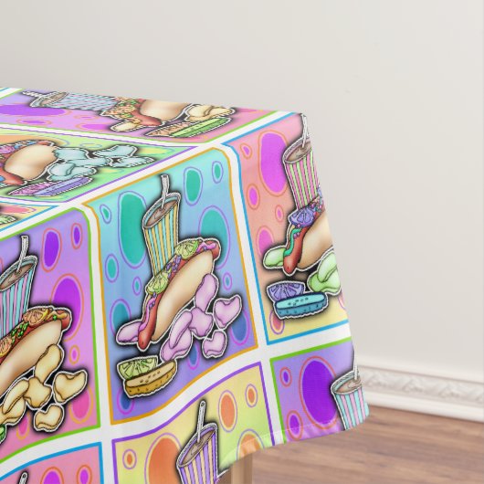 NAPPE CHIENS CHAUDS POP ART (In Situ)