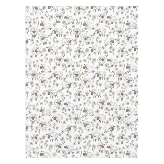 Nappe Chiens de comptage sur blanc (Devant)