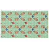 Nappe Chiens de dessin - Dachsund Red Tiled v1 (Devant (Horizontal))