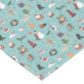 Nappe Chiens de Fêtes en Motif de pulls de Noël (Angle)