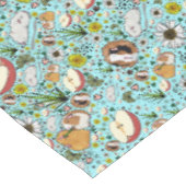 Nappe Chiens de Guinée en bleu (Angle)