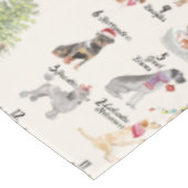 Nappe Chiens de la célébration 12 de Noël de dîner de (Angle)