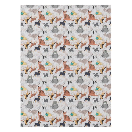 Nappe Chiens Et Chats Cutes Design Motif (Devant)