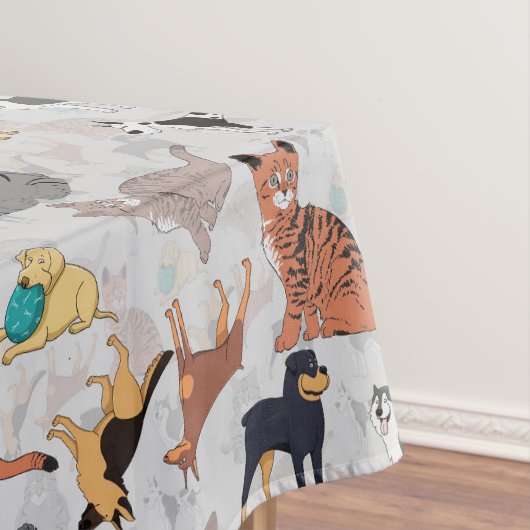 Nappe Chiens Et Chats Cutes Design Motif (In Situ)