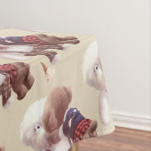Nappe Chiens mignons Accrochage (In Situ)