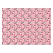 Nappe Chiens roses mignons (Devant (Horizontal))