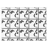 Nappe Chiffre de silhouette de tennis (Devant (Horizontal))