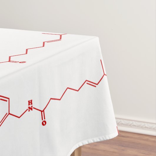 Nappe Chili Capsaicin Formule chimique moléculaire (In Situ)