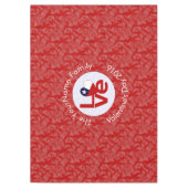 Nappe Chili Red LOVE Drapeau personnalisé (Devant)