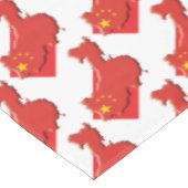 Nappe CHINE Carte Drapeau Stylé Patriotique Géométrique (Angle)