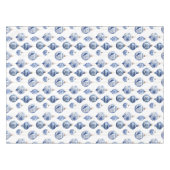 Nappe Chinoiserie Bleu Ornements Noël (Devant (Horizontal))