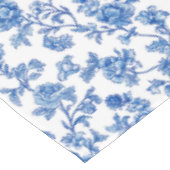 Nappe Chinoiserie florale bleue et blanche (Angle)