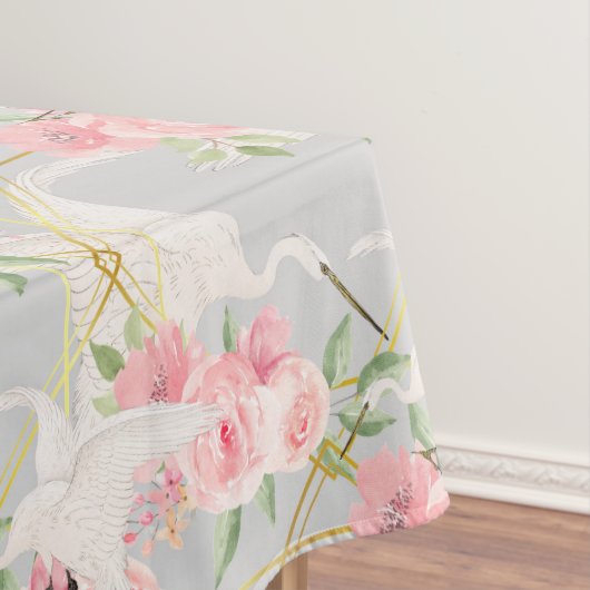 Nappe Chinoiserie, oiseau, oiseaux, paix, héron, (In Situ)