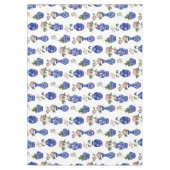 Nappe Chinoiserie vases bleus et fleurs  (Devant)