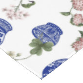 Nappe Chinoiserie vases bleus et fleurs  (Angle)
